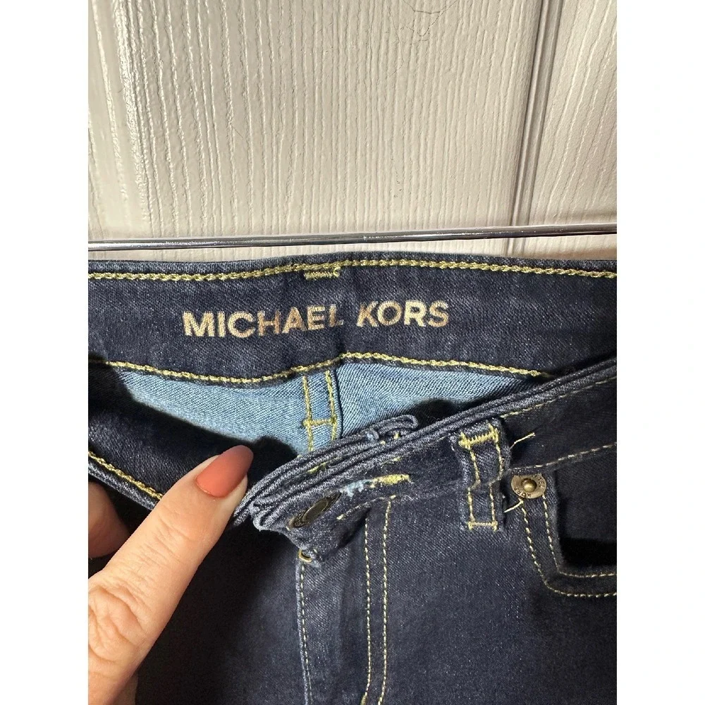 Michael Kors Dark Wash‎ Denim Jeans Slim Fit Classic Style Women's Size 8